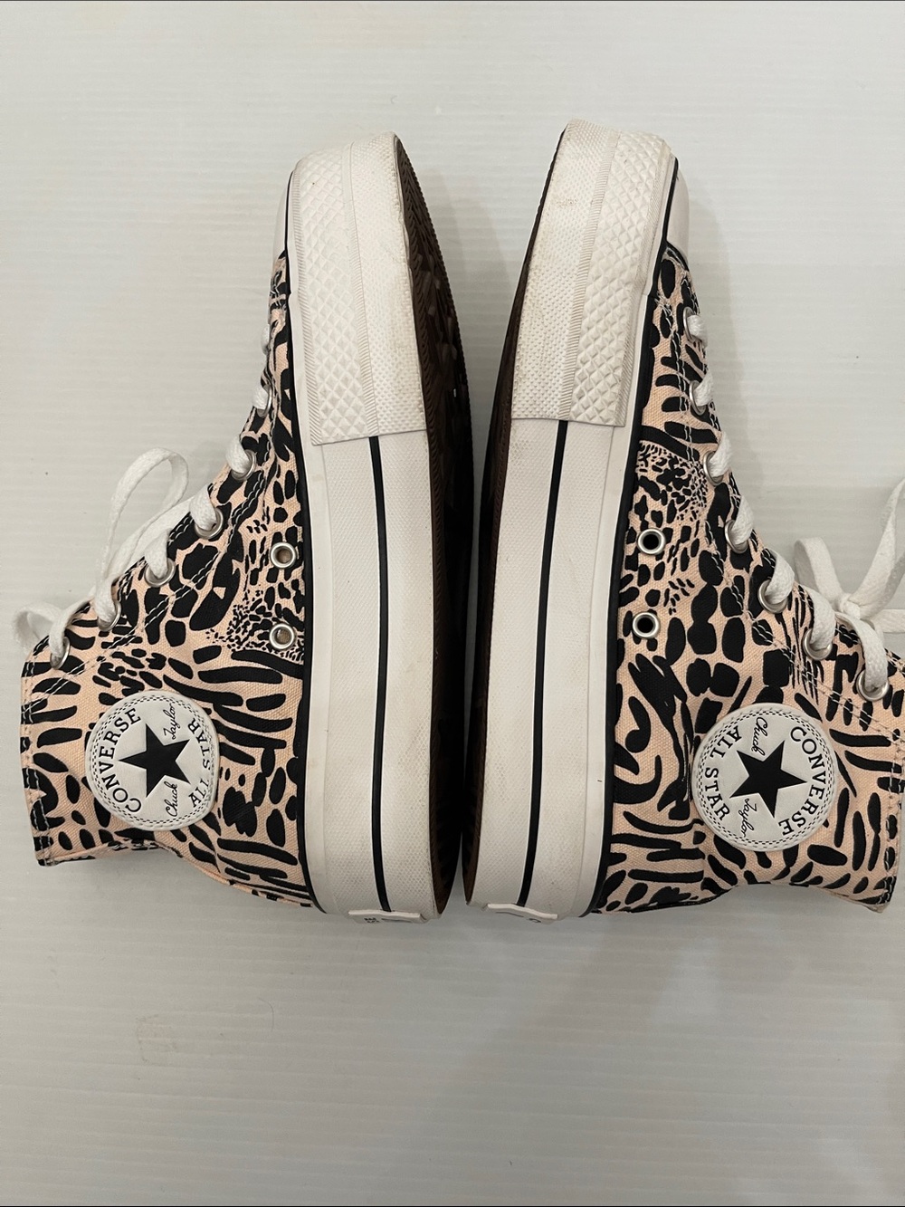 CONVERSE ALL STAR HIGH TOP JUNGLE ART PRINT SNEAKERS WOMENS SIZE 7 - Picture 11 of 13